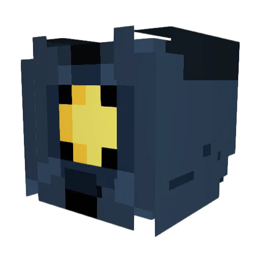 Apixleaway Minecraft avatar head, 3D render