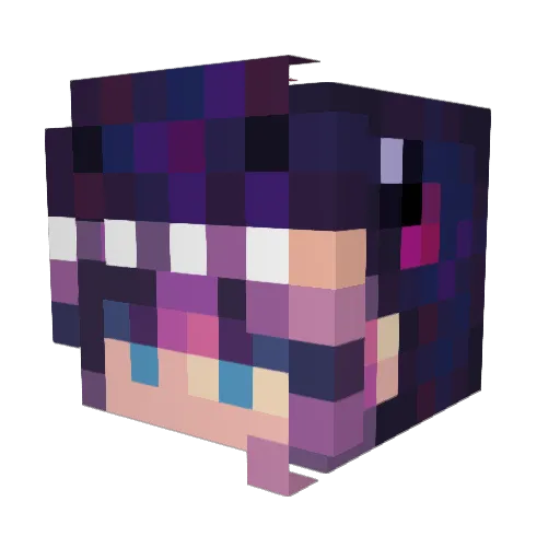 ApixsDart Minecraft avatar head, 3D render
