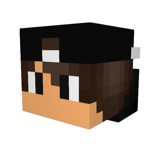 Apixxele Minecraft avatar head, 3D render