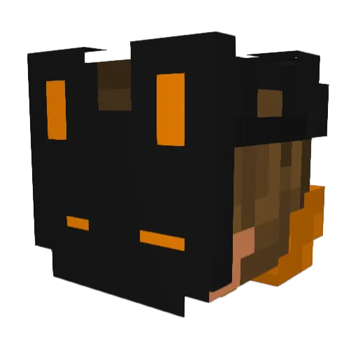 Aplazar Minecraft avatar head, 3D render