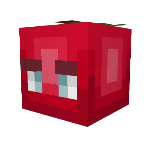 Apleesauce Minecraft avatar head, 3D render