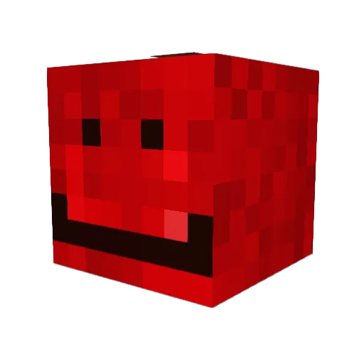 AplleJuice Minecraft avatar head, 3D render