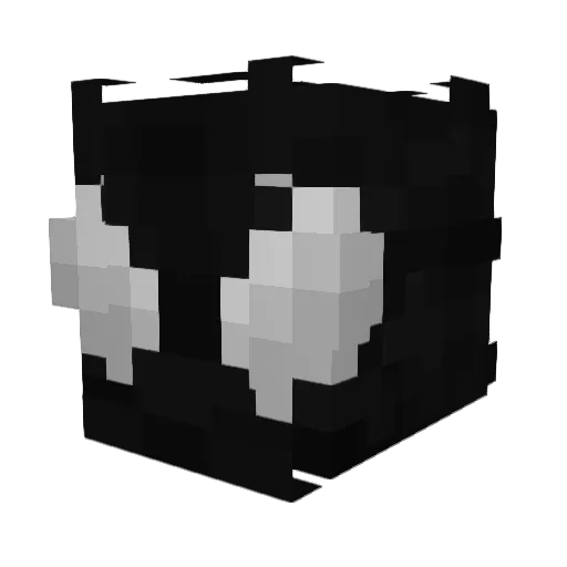 Aplosh Minecraft avatar head, 3D render