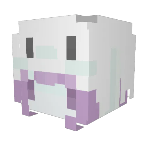 Apny Minecraft avatar head, 3D render