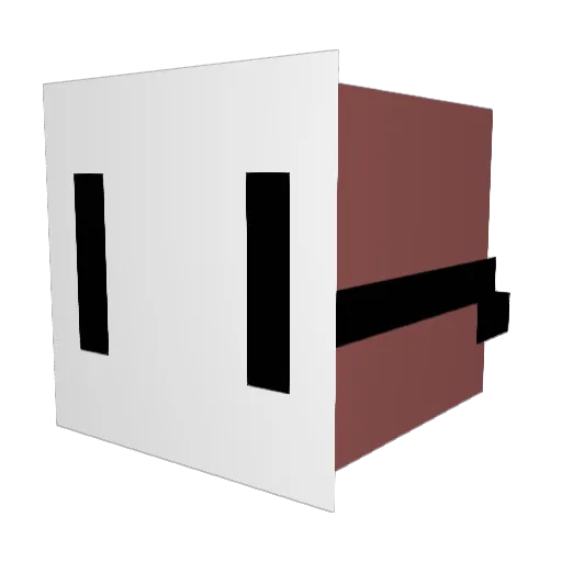 ApoMilk Minecraft avatar head, 3D render