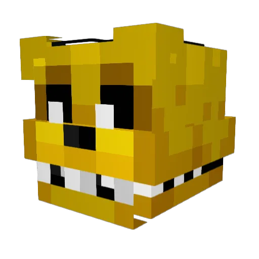 ApoTheddy Minecraft avatar head, 3D render