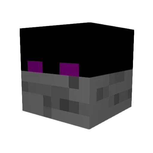 ApocSin Minecraft avatar head, 3D render