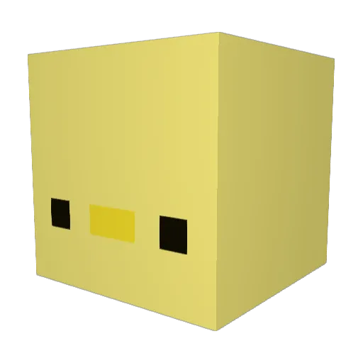 Apocaloctopus Minecraft avatar head, 3D render