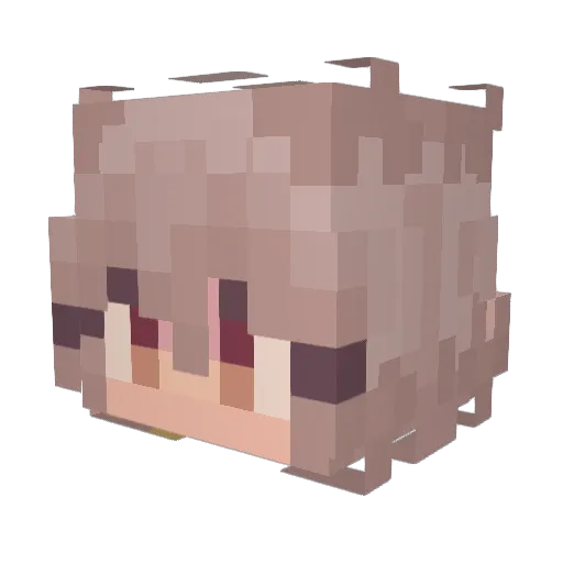 Apocalypse970 Minecraft avatar head, 3D render