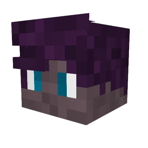 Apocryphial Minecraft avatar head, 3D render