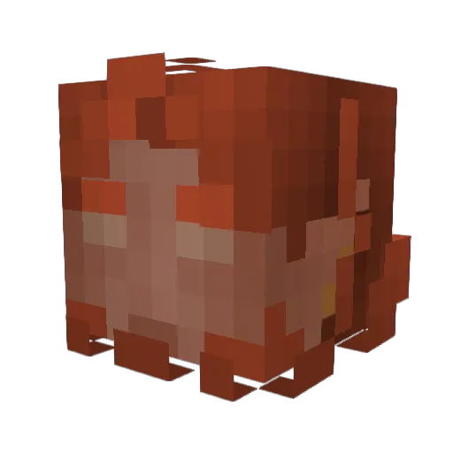 Apohet Minecraft avatar head, 3D render