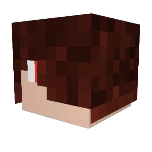 Apoklisi Minecraft avatar head, 3D render