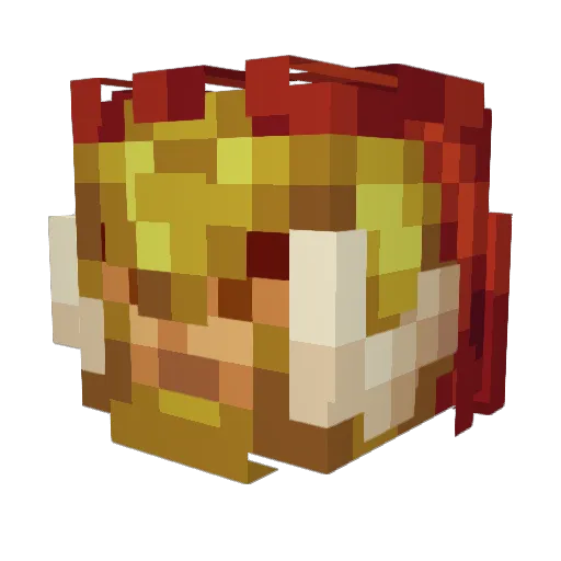 Apollo1737 Minecraft avatar head, 3D render