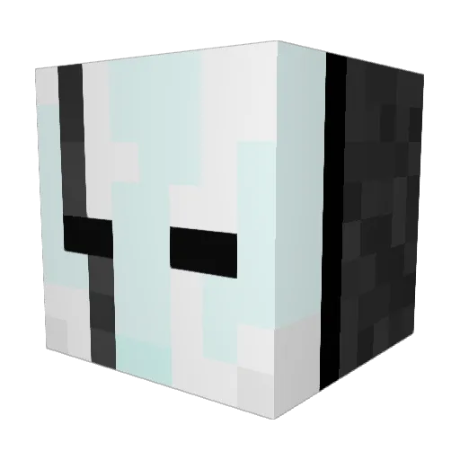 Apollo1905 Minecraft avatar head, 3D render