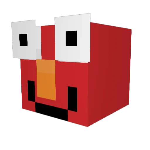 Apollo1968 Minecraft avatar head, 3D render