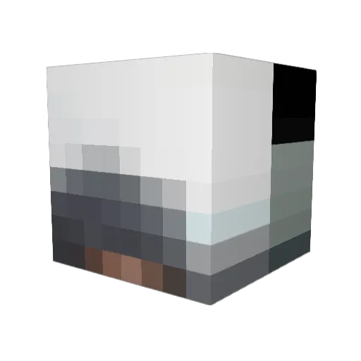 Apollo434 Minecraft avatar head, 3D render