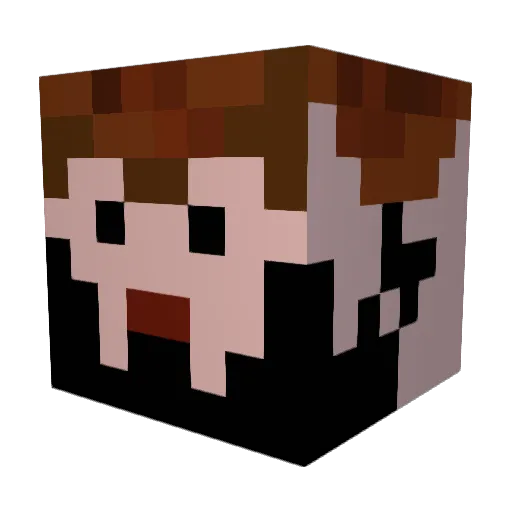 Apollo4441 Minecraft avatar head, 3D render
