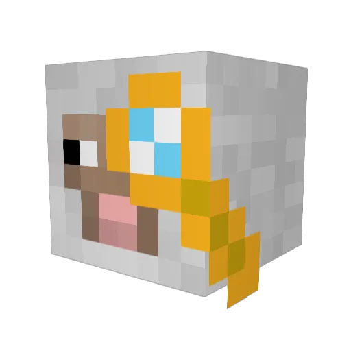 Apollo504 Minecraft avatar head, 3D render
