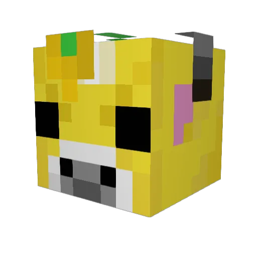 ApolloEclipsed_ Minecraft avatar head, 3D render