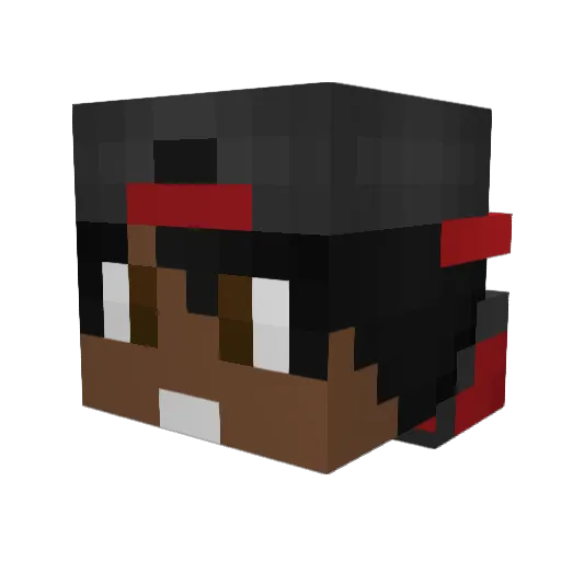 ApolloFearz Minecraft avatar head, 3D render