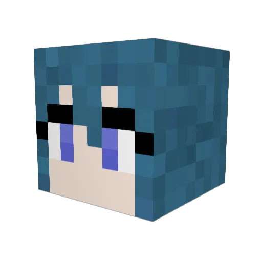 ApolloFortyTwo Minecraft avatar head, 3D render
