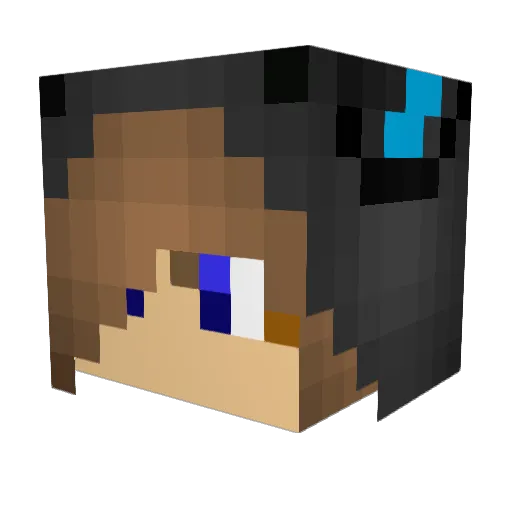 ApolloOrion Minecraft avatar head, 3D render