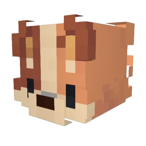 ApolloTate Minecraft avatar head, 3D render