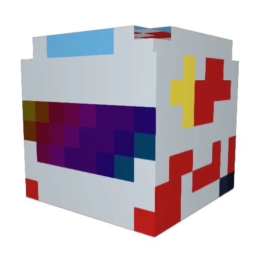 Apollo_97 Minecraft avatar head, 3D render