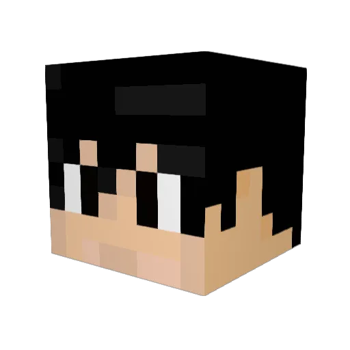 Apollo_M Minecraft avatar head, 3D render