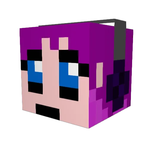 ApollonAJ Minecraft avatar head, 3D render