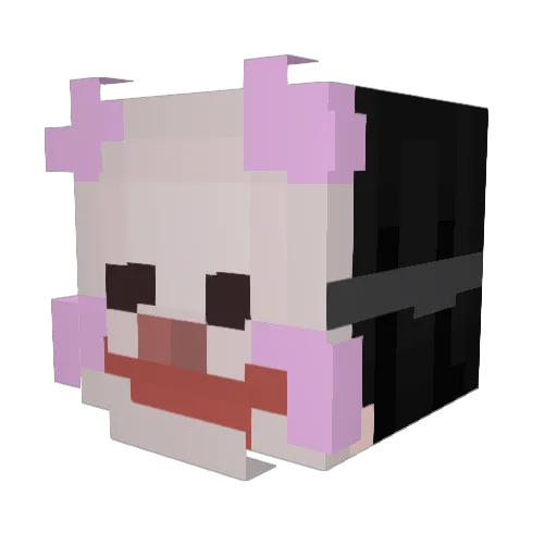 Apollones Minecraft avatar head, 3D render