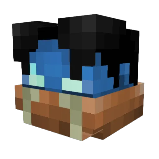 ApolloqAv2 Minecraft avatar head, 3D render