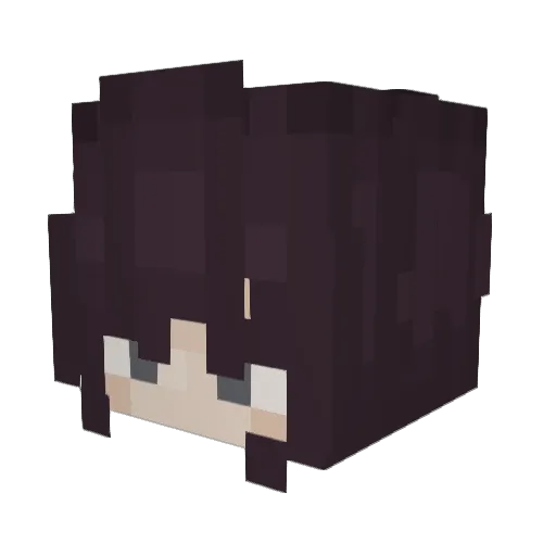 Apollozoned Minecraft avatar head, 3D render