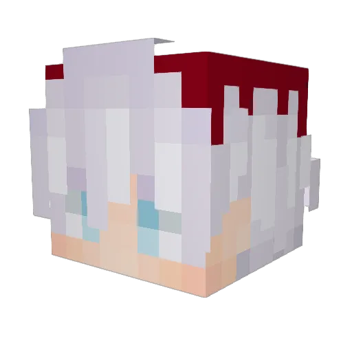 Apollyon37 Minecraft avatar head, 3D render