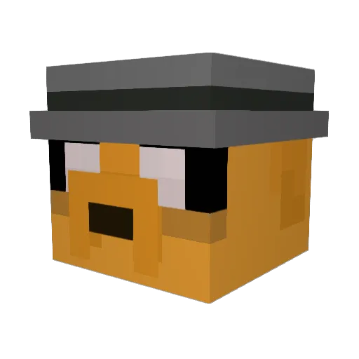 ApoloBurrolo Minecraft avatar head, 3D render