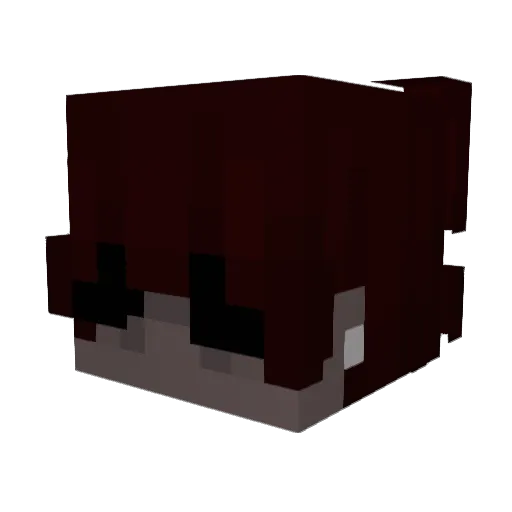 Apolodod Minecraft avatar head, 3D render