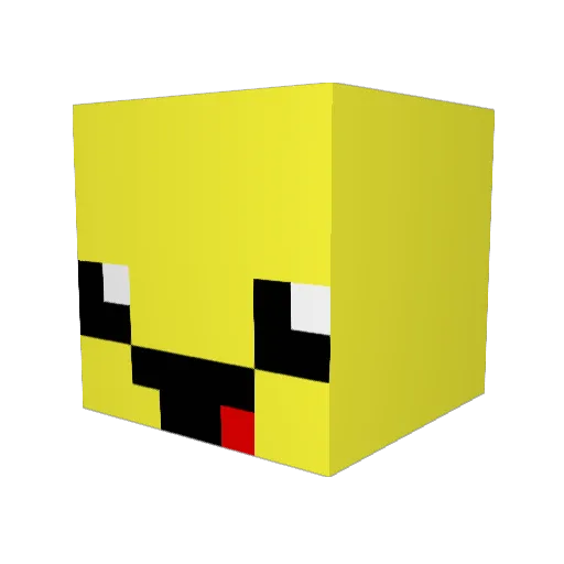 Apologetic_3 Minecraft avatar head, 3D render
