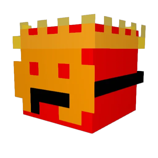 Apolotofu Minecraft avatar head, 3D render