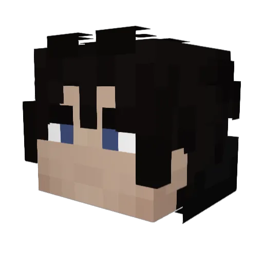 Apossstle Minecraft avatar head, 3D render