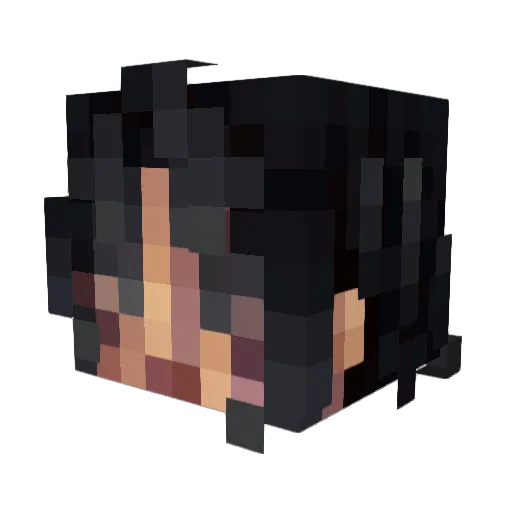 Apotolofo Minecraft avatar head, 3D render