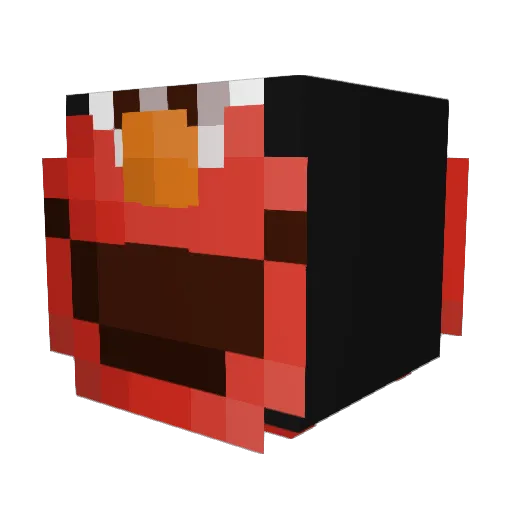 Apoulos79 Minecraft avatar head, 3D render