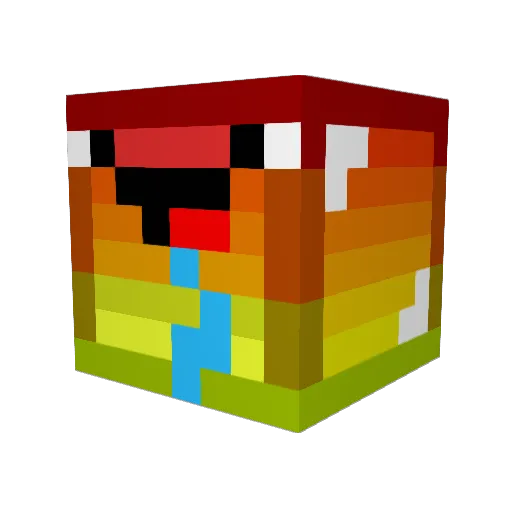 AppNach Minecraft avatar head, 3D render
