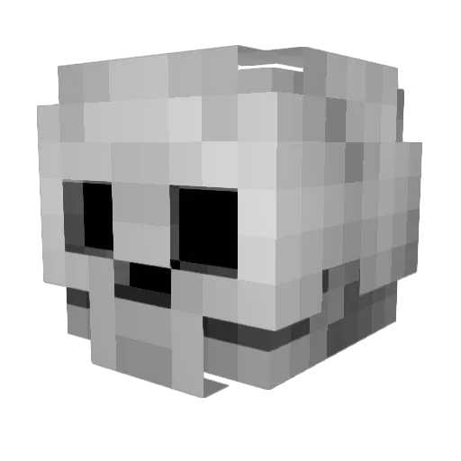 App_Papyrus Minecraft avatar head, 3D render