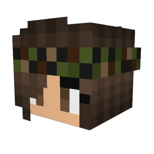 Appah Minecraft avatar head, 3D render