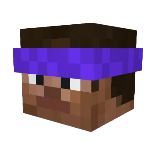 ApparentlyMiles Minecraft avatar head, 3D render