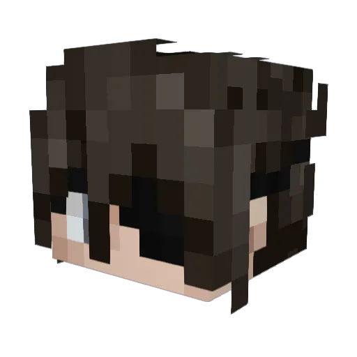 Appathy Minecraft avatar head, 3D render
