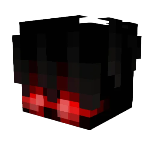 Appearer Minecraft avatar head, 3D render