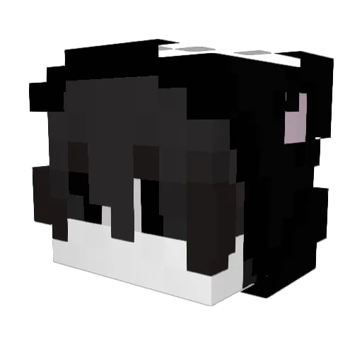 ApperentlyMe Minecraft avatar head, 3D render