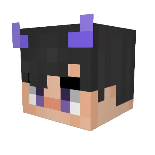 Appl313245 Minecraft avatar head, 3D render