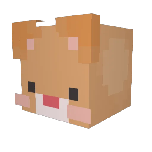 Appl3_Ju1ce Minecraft avatar head, 3D render